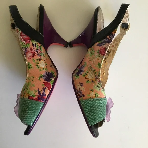 POETIC LICENSE LEATHER PEEP TOE SLING BACKS - Picture 13 of 13